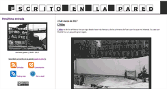 Desktop Screenshot of escritoenlapared.com